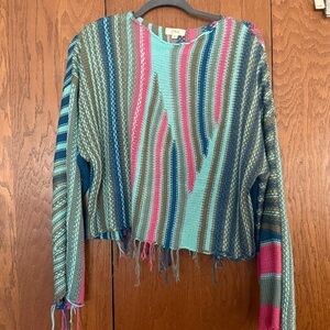 Elan Multicolor Striped Sweater